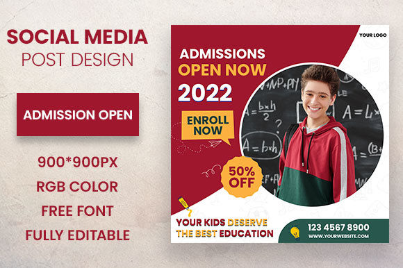 Admission Open Social Media Post Design: A Practical Guide for Educational Institutions