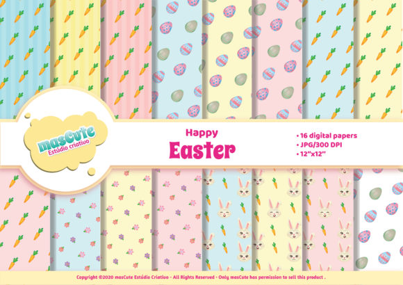 Easter Clipart, Easter Bunny Digital Pap