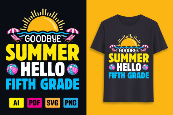 Fifth Grade Back to School T-Shirt Design Ideas