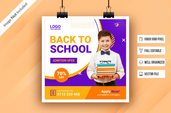 Kids Education Social Media Design