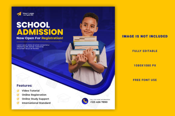 Master Your School Admission Social Media Banner PSD for Professional Results