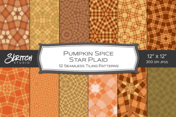 Pumpkin Spice Fall Star Plaid Seamless: A Unique Twist on Classic Patterns